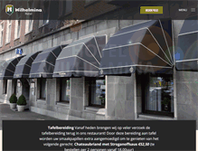 Tablet Screenshot of hotel-wilhelmina.nl